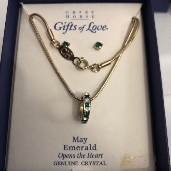 Liz Claiborne Crazy Horse May Necklace Earring Set NIB - Picture 2 of 8